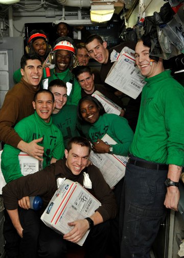 Shipboard care packages